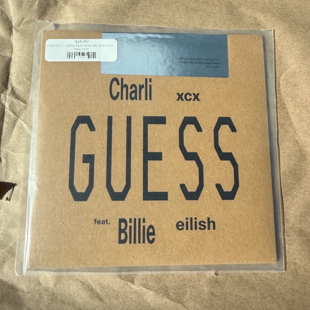 Charli XCX Guess remix RSD 7 Inch featuring Billie Eilish